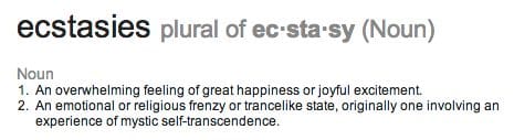 ecstasy defined