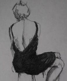 drawing the little black dress